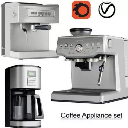 Coffee Appliance Set 3D model