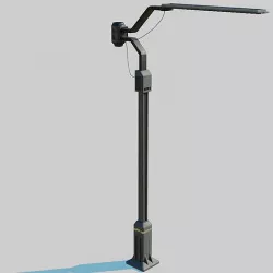 Cyberpunk Street Lamp 3D model