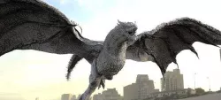 Dark Dragon Killgharrah low polly with UVs 3D model