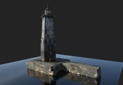 Dark Lighthouse 3D model