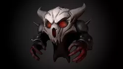 Demos - the pumpkins eater Low-poly 3D model