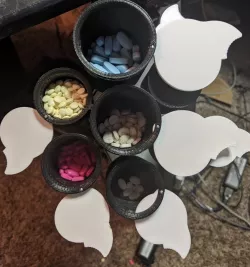 Desk Mounted Pill Organizer