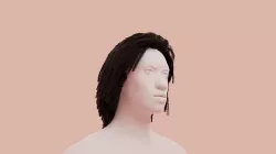 Dreadlocks African Hair 3D model