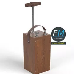 Dynamite plunger 2 3D model