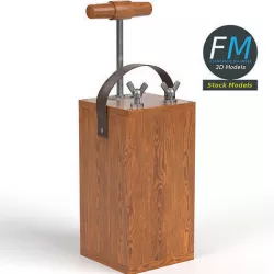 Dynamite plunger 3D model