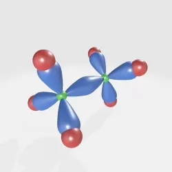 Ethane Orbital hybridisation 3D model