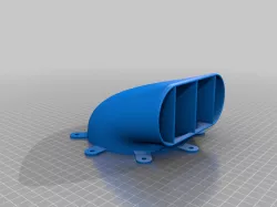 fan redirector with 45 degree offset 