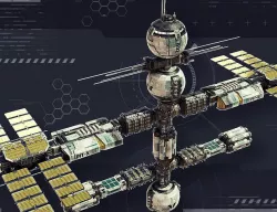 Federation Station Low-poly 3D model