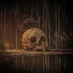 Five Cobwebs and a skull 3D model
