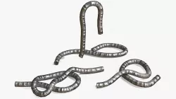 Flexible Insulation Foil Pipe Low-poly 3D model