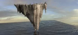 Floating Mountain rocks 3D model