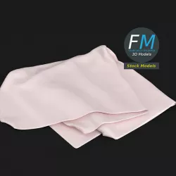 Folded fabric 3D model