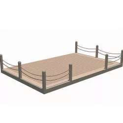 Garden Decking 3D model