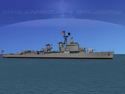 Gearing Class Destroyer DDR-879 USS Leary 3D model