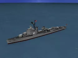 Gearing Class Destroyer DDR-883 USS Newman K Perry 3D model