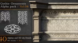 Gothic Ornaments VOL 04  3D model