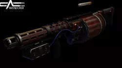 Grenade Launcher Alpha Grenadier Low-poly 3D model