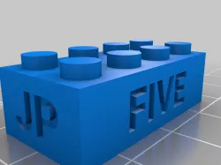Jack is FIVE-FIVE LEGO Text Bricks
