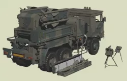 JGSDF Type 81 Surface-to-Air Missile 3D model
