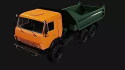 Kamaz Truck Low-poly 3D model