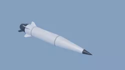 Kh-47m2 Hypersonic Missile 3D model