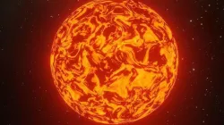 Lava Planet fictional Low-poly 3D model