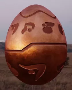 Low poly and high poly strange relic precursor orb Low-poly 3D model