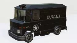 Lowpoly Mercedes 508 Truck Low-poly 3D model