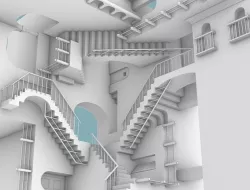 M C Escher Relativity 3D model