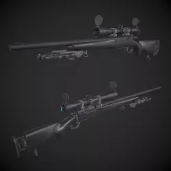 M24 - SWS Sniper Rifle Low-poly 3D model
