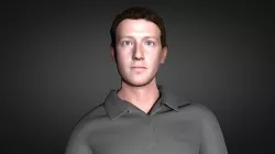 Mark Zuckerberg 3D Character Low-poly 3D model