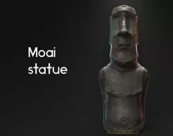 Moai statue - Easter Island statue  3D model