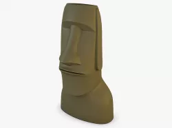 Moai Statues V 1 3D model