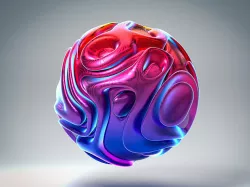 Modern Abstract Spherical Geometrical Sphere Orb Sculpture  Low-poly 3D model