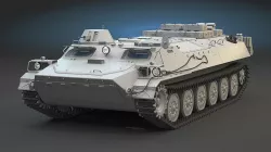 MT-LB High Poly 3D model