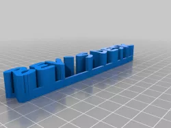 My BEV 3D name plate
