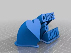 My Customized Sweeping 2-line name plate (CLYSE&RALPH)