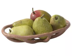 Nested bowl with pears and mango 3D model