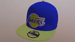 NEW ERA LAKERS SNAPBACK CAP PBR Low-poly 3D model