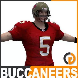 NFL Player Tampa Bay Buccaneers 3D model