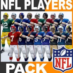 NFL Players Pack 3D model