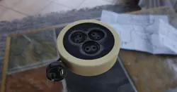 old vintage Extension Cable Cord Low-poly 3D model