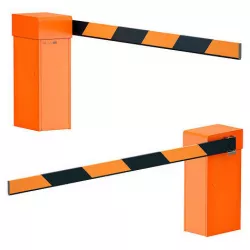 Orange automatic barrier 3D model