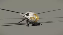 Ornithopter Dune Low-poly 3D model