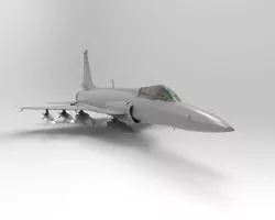 PAC JF-17 Thunder Low-poly 3D model