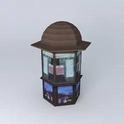 Phone booth 3D model