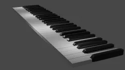 Piano Keys 3D model