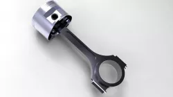 Piston and Piston rod 3D model