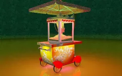 Popcorn Cart 3D model