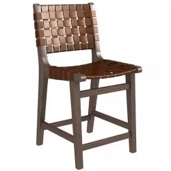 Pottery Barn  Fenton Woven Leather  Counter Stools 3D model